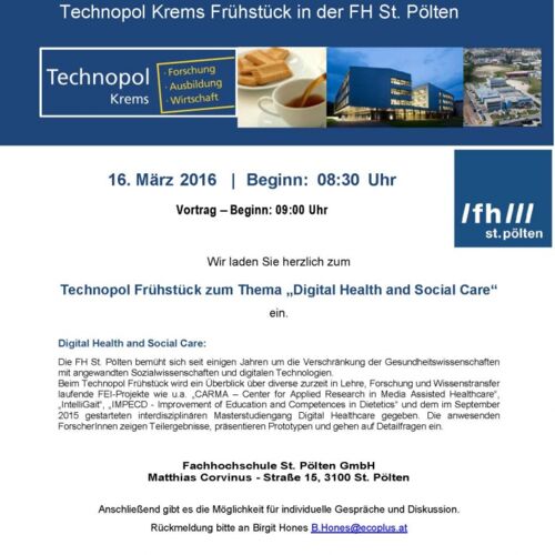 &bdquo;Technopol Fr&uuml;hst&uuml;ck&ldquo;, FH St. P&ouml;lten